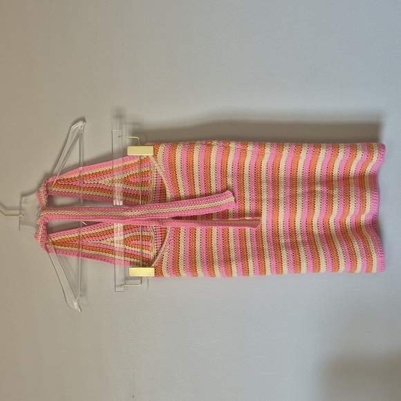 Dolls Kill Peppermayo Good Life Crochet Halter Dress, Size S/M - Picture 7 of 12